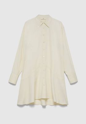 Petal Bottom Shirt Dress