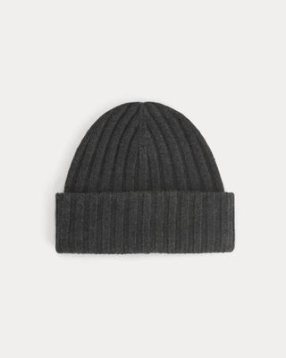 Chunky Ribbed Beanie | Heathered Soot