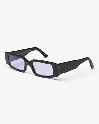 Sunglass 05 - Deep Black Solid - Lavender