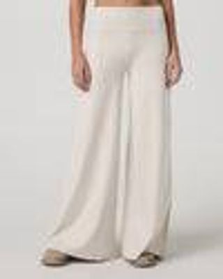 Halo Easy Wideleg Pant | Women's Ecru Heather Pants | Vuori