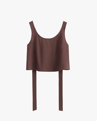 Linen Cropped Tank