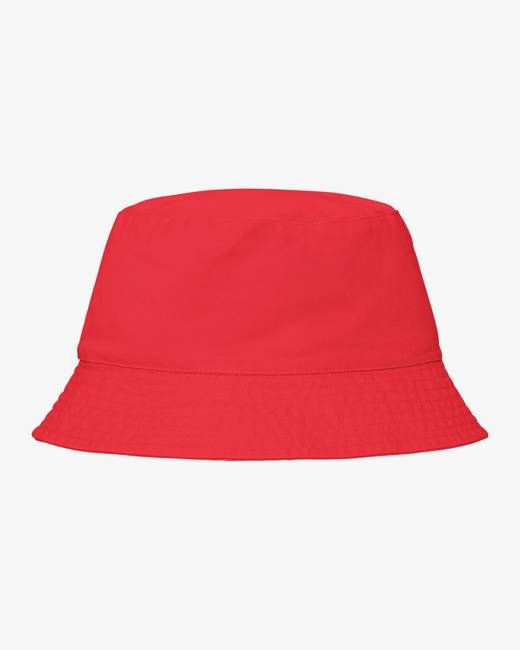 Organic Cotton Bucket Hat - Red Tangerine