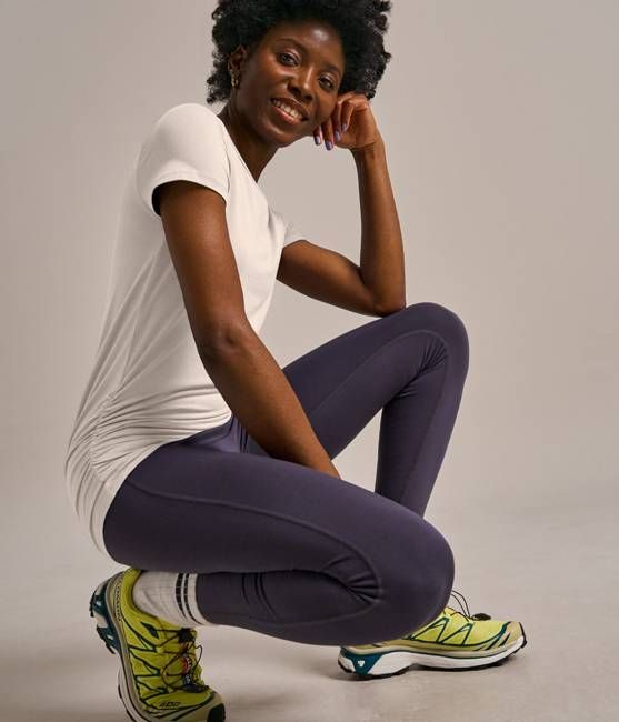 Women's Gathered Hem Air Bamboo T-Shirt