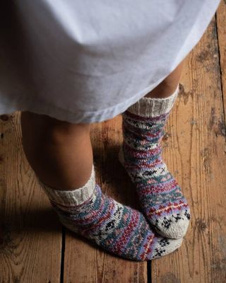 Annika Fair Isle Knitted Socks