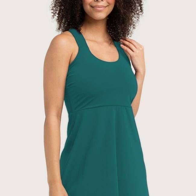 Recycling Badekleid / Tankini smaragd - kaufen