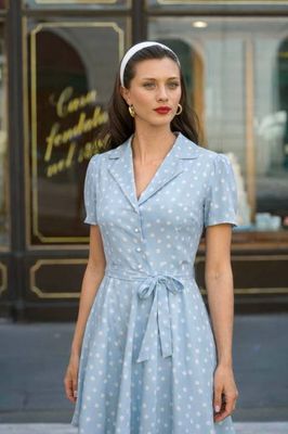 Belle Polka-Dot Dress