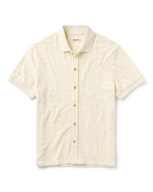 The Bywater Polo in Natural Knit Stripe