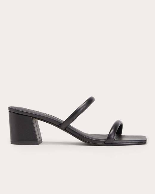 The Double Strap Heel | Black