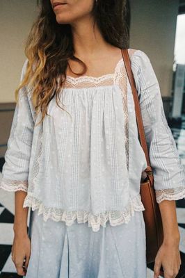 The Tina Blouse | Mist