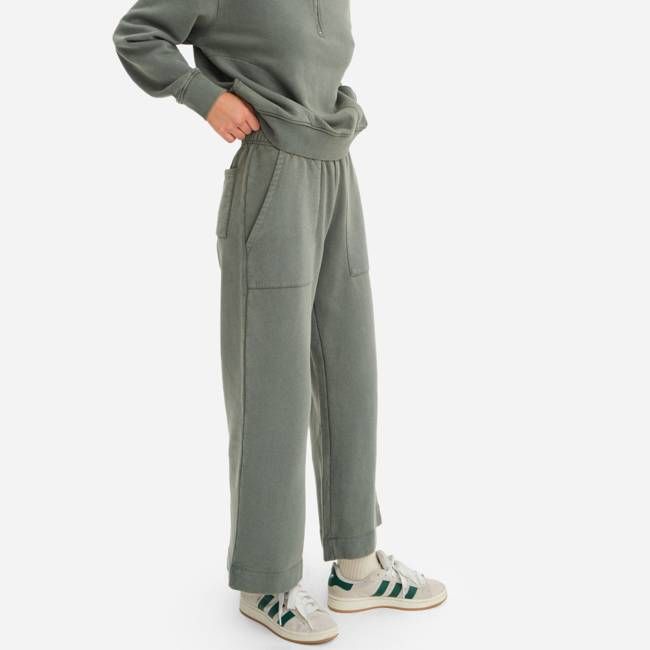 Organic Fleece Wide Leg Pant