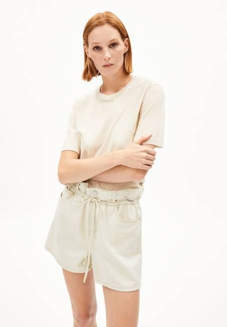 LUALAA LINEN BLEND T-SHIRT | undyed