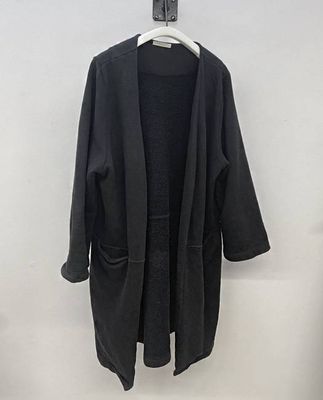 Arianna Organic Cotton Cardigan in Black S Preloved