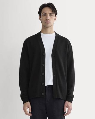 The Classic Cardigan in Everyday Cotton | Black