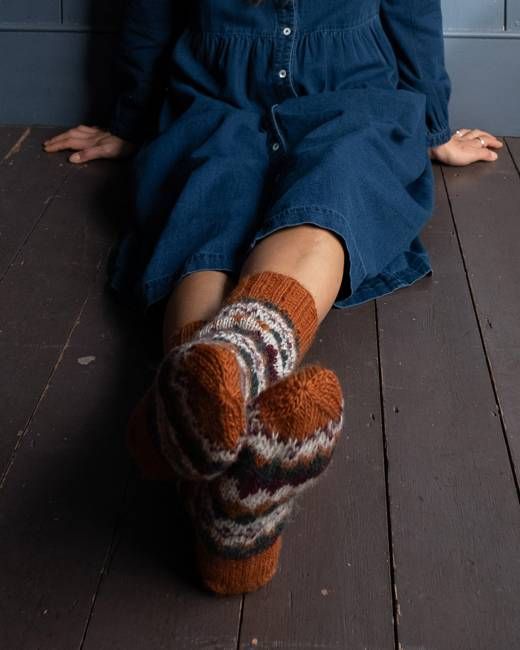 Nora Fair Isle Knitted Socks