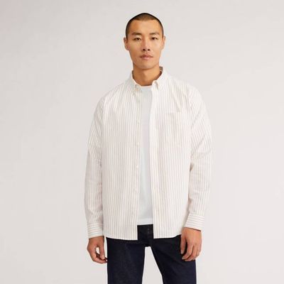 The Classic Oxford Shirt | Sahara / Off-White | Tall