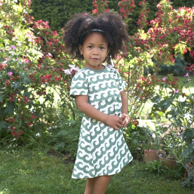 Summer Skater Dress - Waves