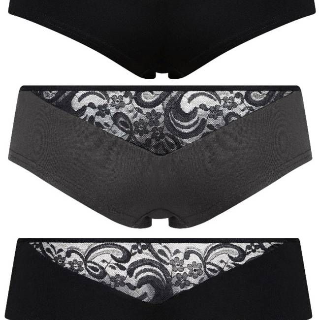 SET: Bio Hipster Jondel Spitze: 2x schwarz 1x anthrazit - kaufen