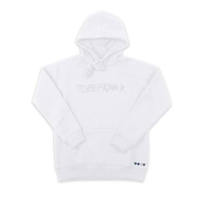 Ellis Logo Hoodie in White