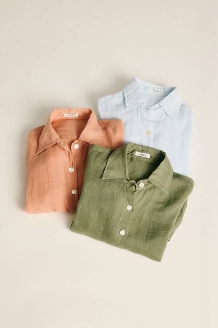 Playa Boyfriend EcoLinen Shirt 3-Pack