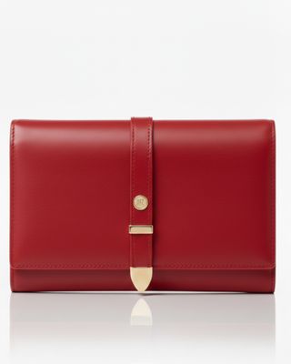 Aspen Red Plant-Based Leather Travel Wallet ( Available for Pre-order 9th April Delivery)