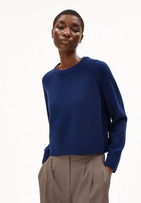 DILIRIAA REGLANA STRICKPULLOVER | blue noon