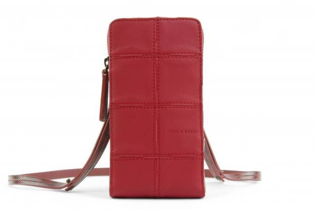 Crossbody pouch | Leather & Fire-hose