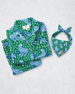 PF x The Foggy Dog Tiger Queen - Short Set & Dog Bandana Bundle - Multi