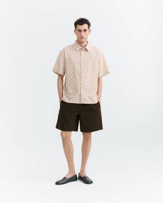 Kurtis oversize lattice plaid shirt