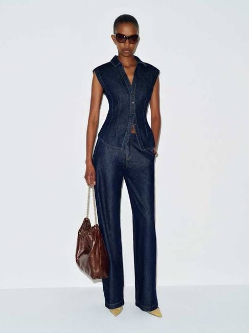 Veronica Denim Top
