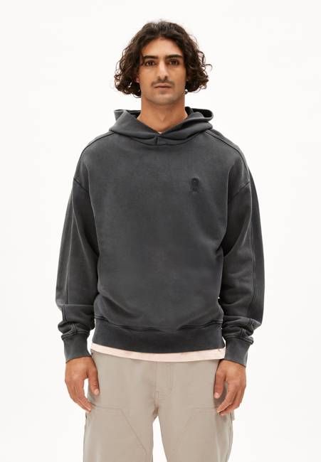 EMAAL HOODIE GMT DYE | black washed