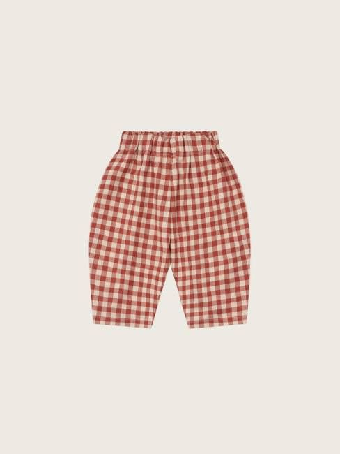 Paprika Gingham Carrot Pants