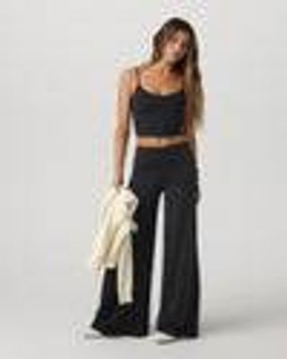 Halo Easy Wideleg Pant - Long – Women's Solid Black Pants – Pants – Vuori