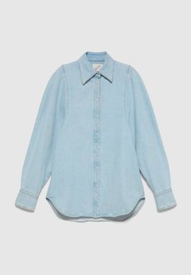 Sculpted Sleeve Denim Shirt