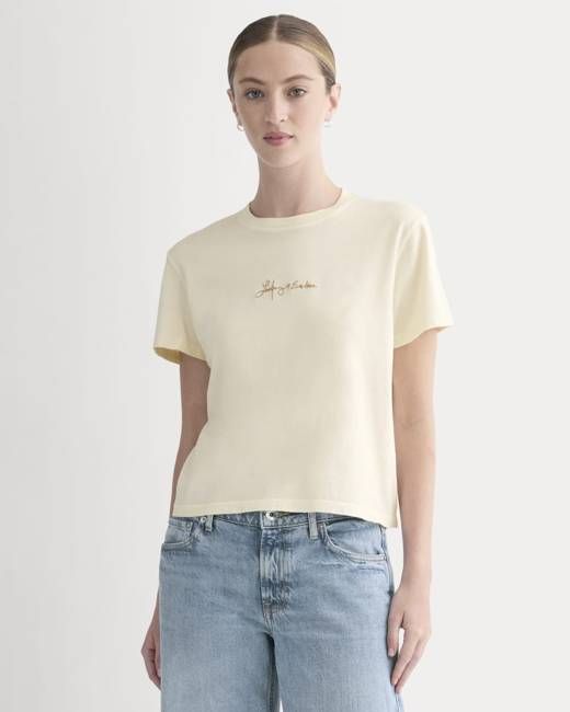 Everlane x The Laufey Foundation Box-Cut Tee | Bone