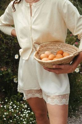 Marissa Boxer Short in Silky Cream