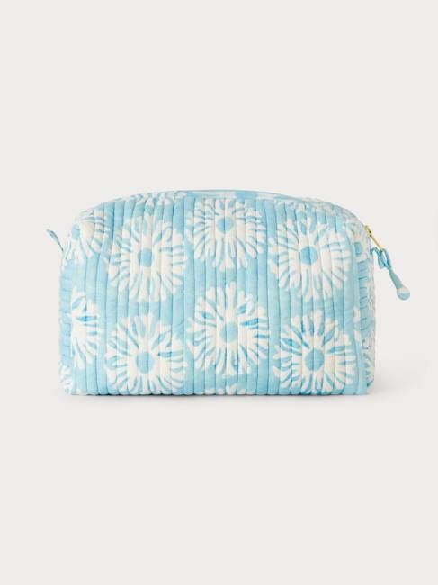 Guana Quilted Wash Bag - Coral Dandy