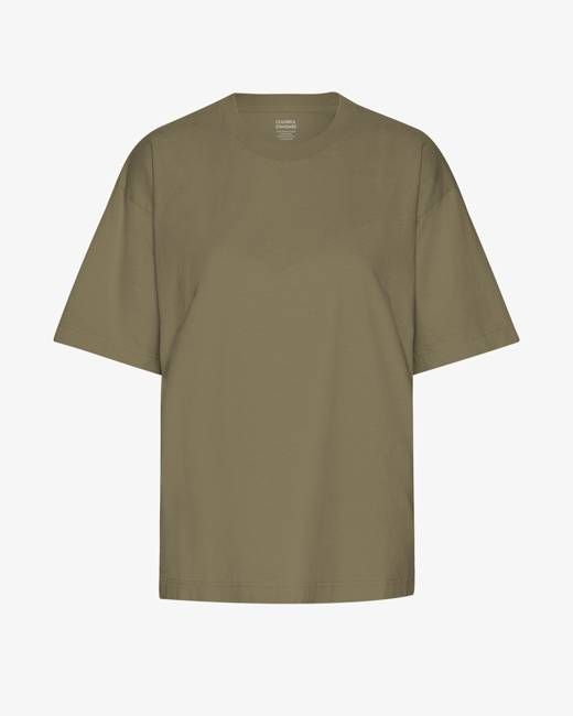 Oversized Organic T-Shirt - Dusty Olive