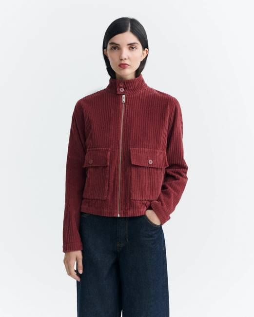 Thinking Mu Red Corduroy Delia Jacket