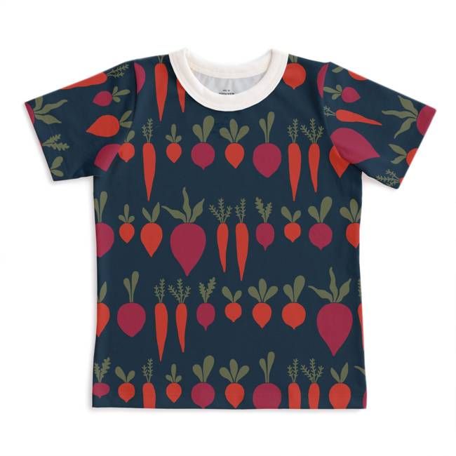 Short Sleeve Tee - Root Vegetables Night Sky