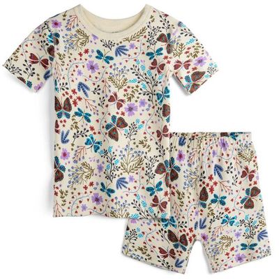 100% Organic Cotton Shortie Pajamas for Kids: Garden Path Collection