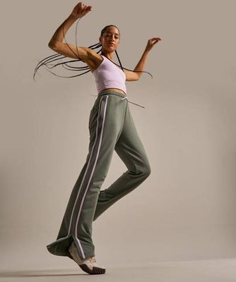 Sportliche Jogginghose mit geradem Bein