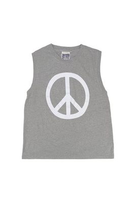 Peace Heathered Malibu Muscle Tee
