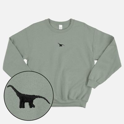 Tiny Embroidered Dino Sweatshirt (Unisex)