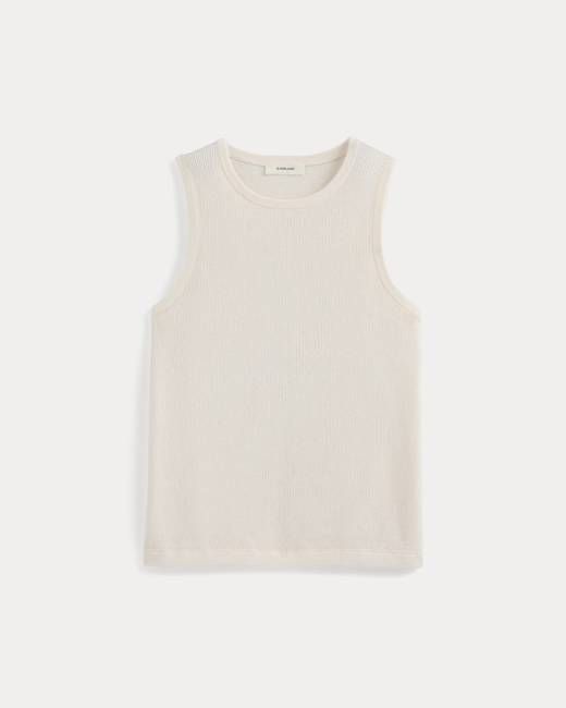 Textured Knit Tank | Bone