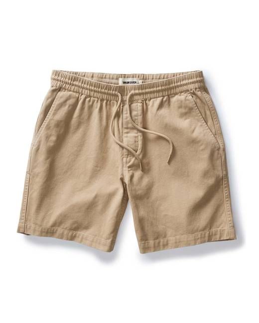 The Apres Short in Organic Khaki Foundation Twill