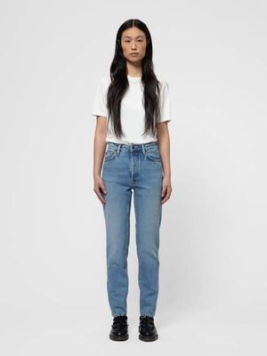 Breezy Britt Blue Rebel regular tapered jeans | Nudie Jeans