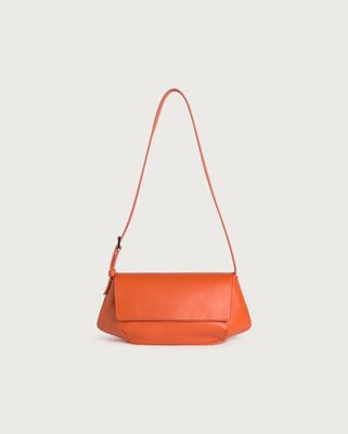 Jennie orange leather handbag