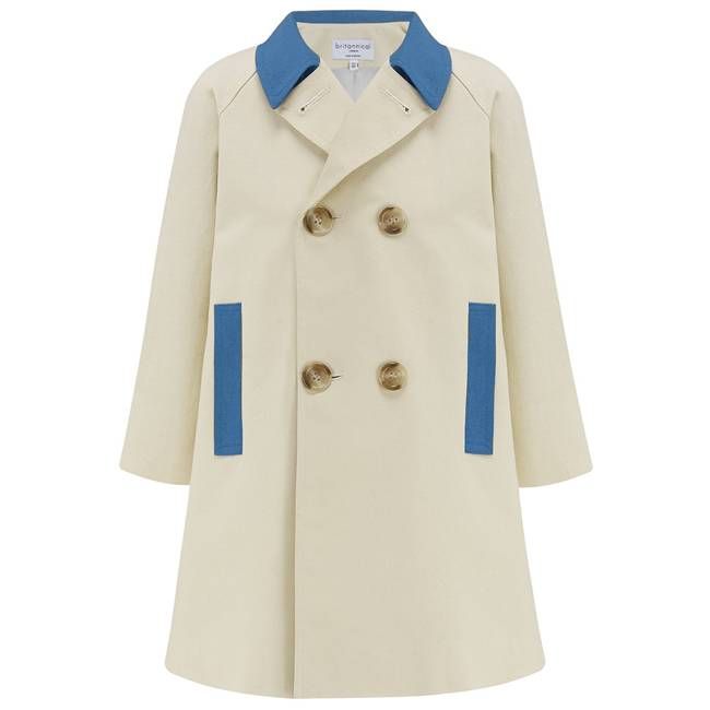 Fulham Girls Bridge Coat - Delft