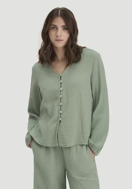 Muslin blouse, relaxed style, made from pure organic cotton