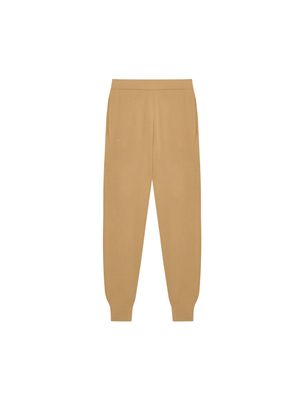 Archive Womens Regenerative Merino Wool Track Pants—camel